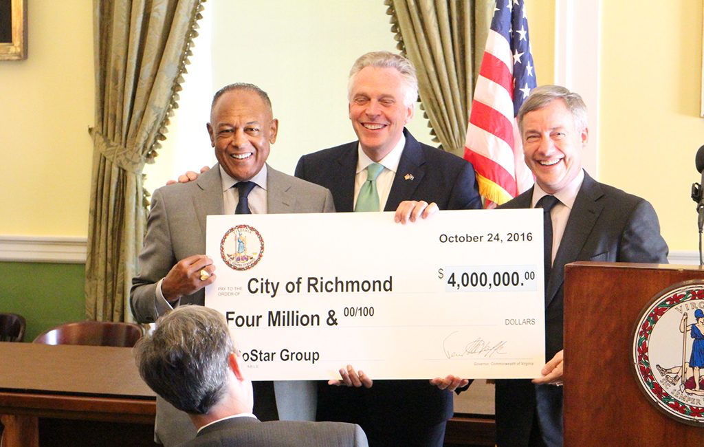 CoStar announced its move on Monday with the help of Gov. Terry McAuliffe. (Michael Thompson)