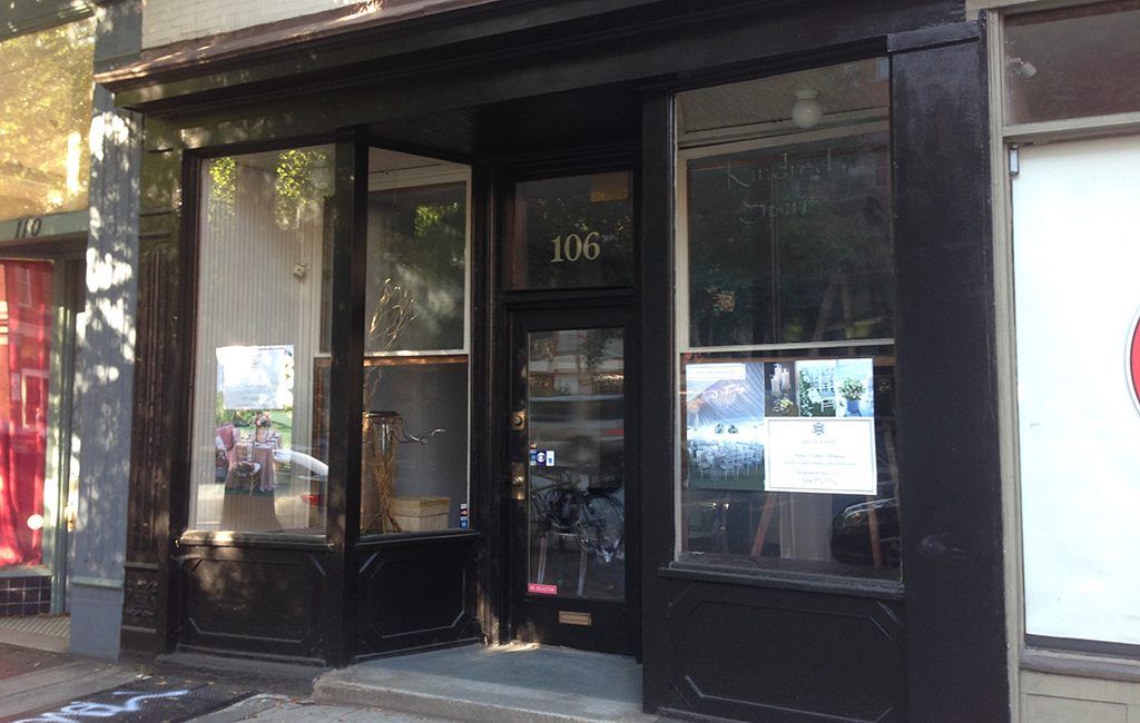Isha Foss Design is moving into the 600-square-foot space at 106 W. Broad St., most recently home to Kindred Spirit. (Michael Thompson)