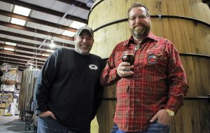 Burton, right, and master brewer Mike Hiller. (J. Elias O'Neal)