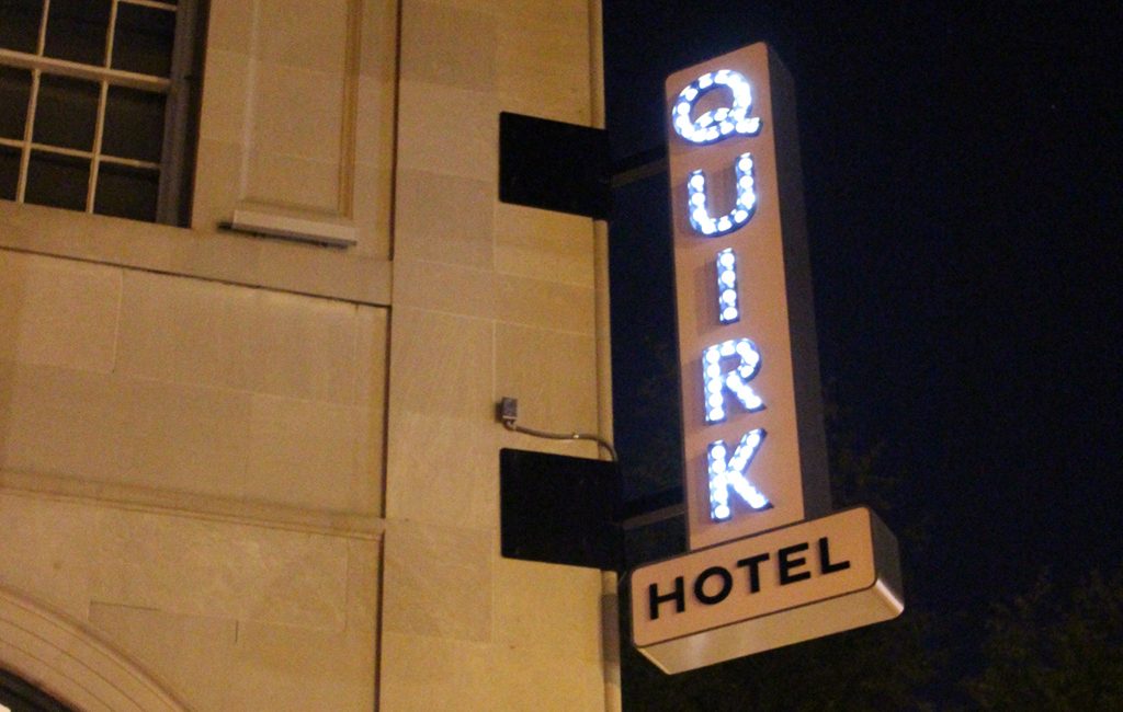 The original Quirk Hotel on West Broad Street. (Jonathan Spiers)
