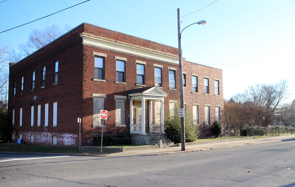 The Franciscan Covenant building anchors the site at First and Duval streets. (J. Elias O'Neal)