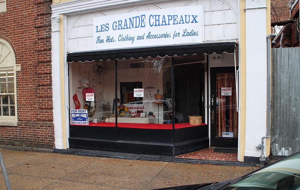 Navy Hill will occupy a storefront on North Second Street, which housed Les Grande Chapeaux until late December. (Mike Platania)