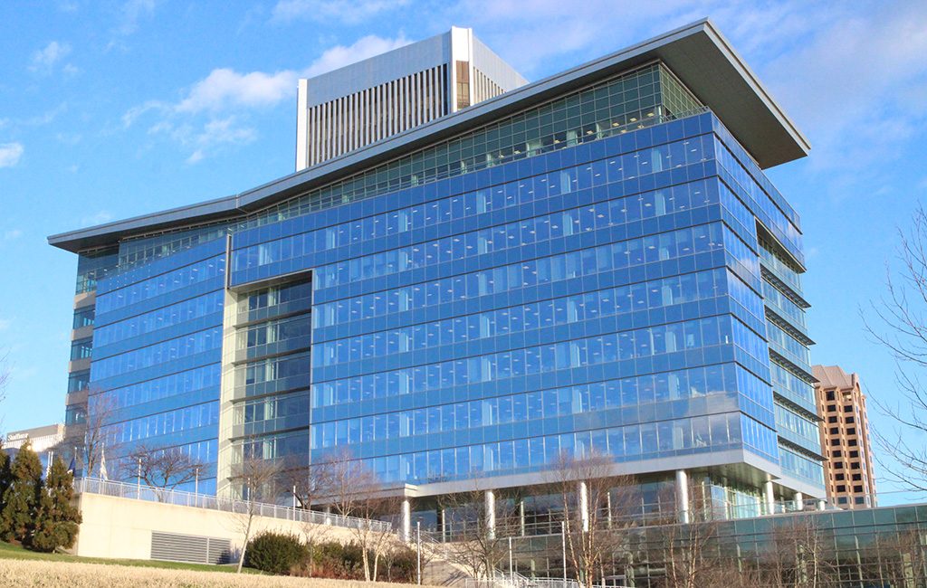 WestRock's headquarters in the riverfront tower at 501 S. Fifth St.