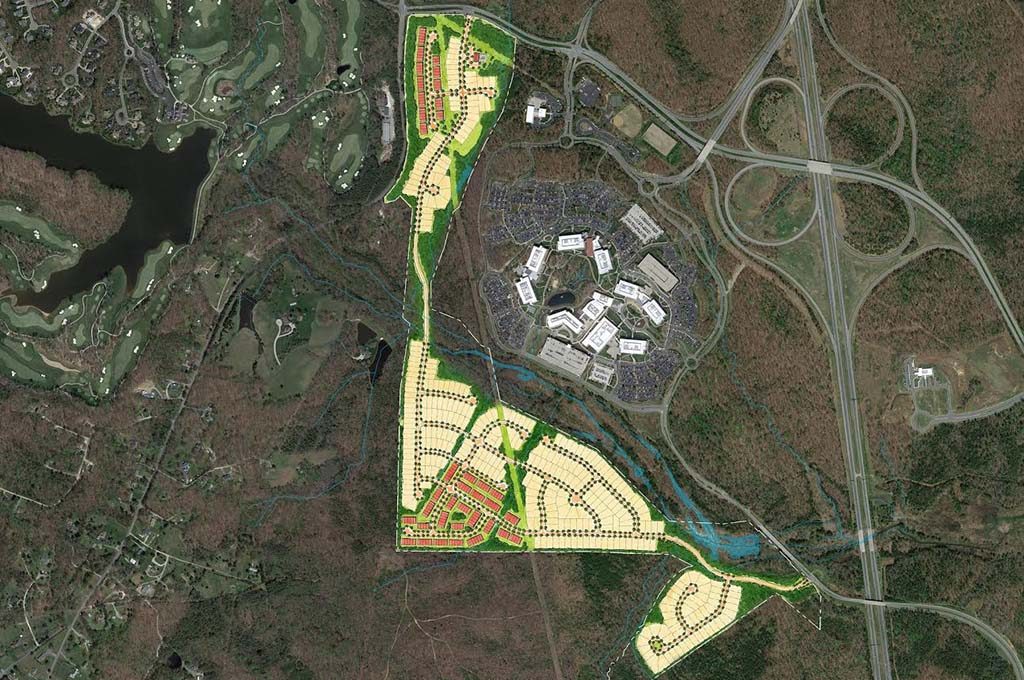A 520-home development is planned for the site, which comprises 200 acres. (Courtesy HHHunt)