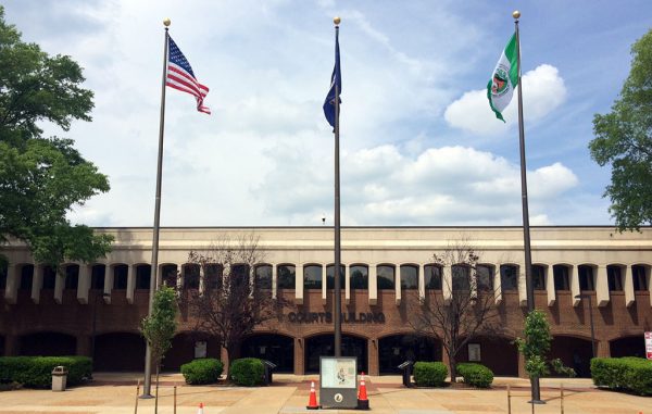 The courts building, part of the Henrico County government complex. (Kieran McQuilkin)