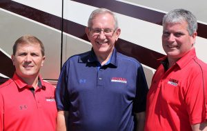 From left: sales manager Bo Hurst, salesman Bryan Holiday and general manager Ed McNamara.