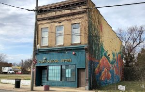 clay bookstore building