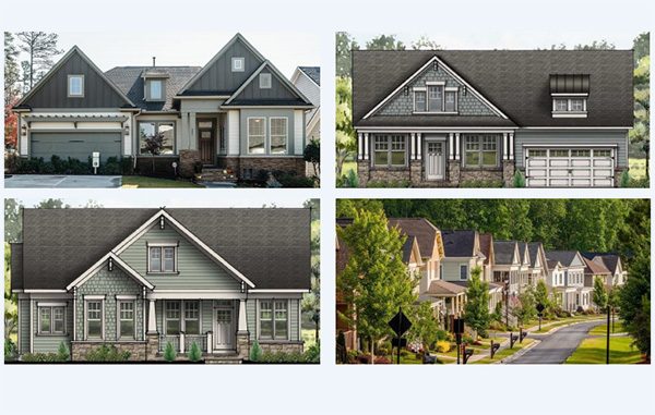 single-family home renderings