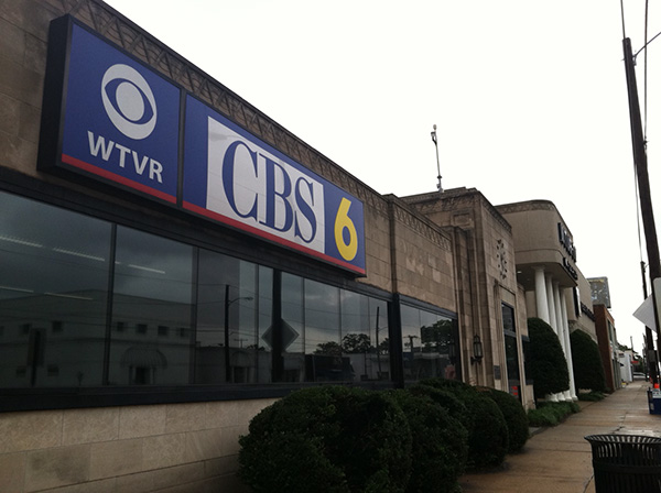 WTVR operates out of its station at 3301 W. Broad St. (Photo by Michael Schwartz)