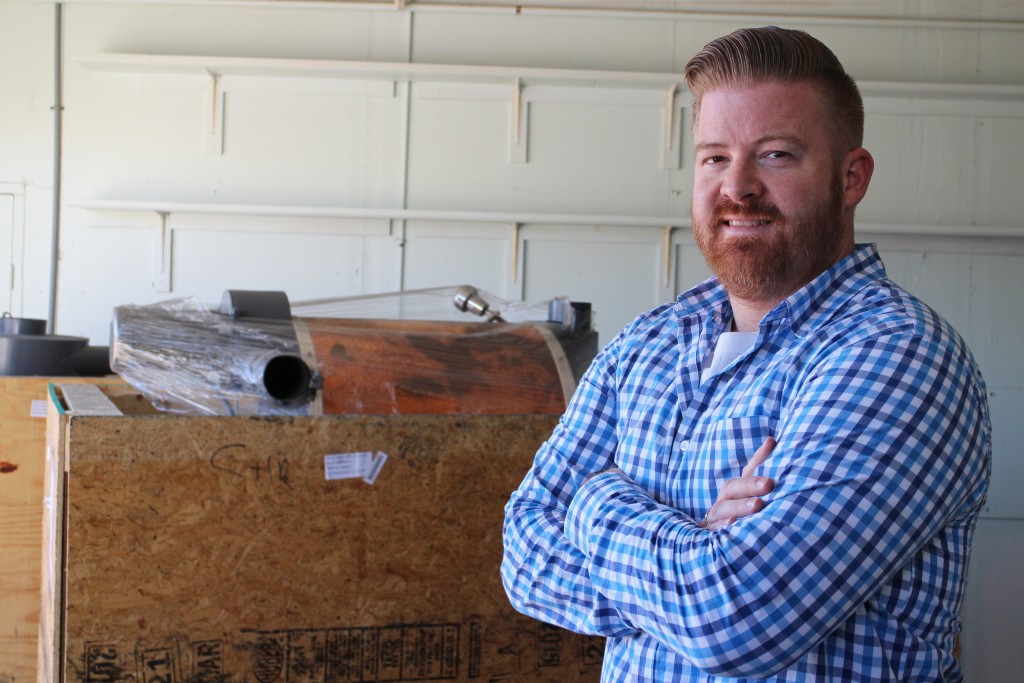 Ryan O'Rourke and his wife are setting up a new coffee operation in Scott's Addition. Photos by Michael Thompson.