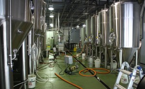The 5,000-barrel Kindred Spirits brewing facility. (J. Elias O'Neal)