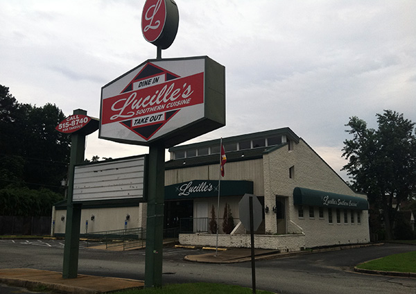 The eatery at 7515 Brook Road was most recently Lucille's. (Photo by Michael Schwartz)