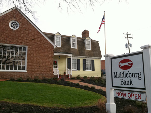 Middleburg Bank's new 3,000-square-foot property at 315 Libbie Ave. (Photo by Michael Schwartz)