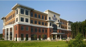 Village Bank, headquartered on Midlothian Turnpike, is working on a capital raise and TARP buyback. Photo courtesy of CBRE.
