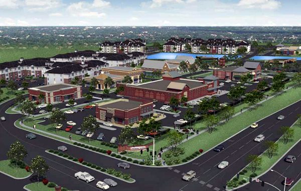 A rendering of the proposed 25-acre Winterfield Crossing development.