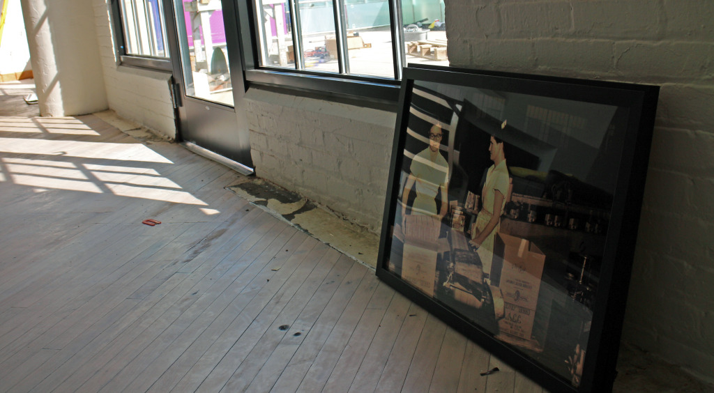 The Cookie Factory Lofts buildling will be decorated with old photos from its days as Interbake Photos by Burl Rolett.